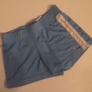 Powder blue Nike athletic shorts